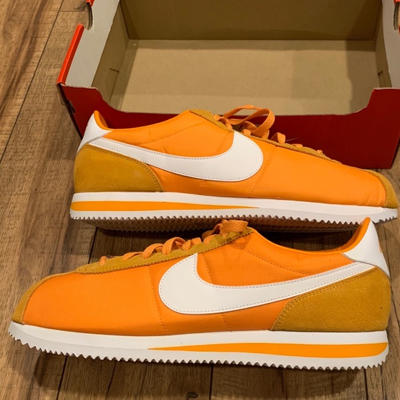 orange nike cortez shoes